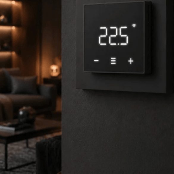 HeatIt WIFI7 – termosztát, Wi-Fi, Bluetooth, fekete (5430546)