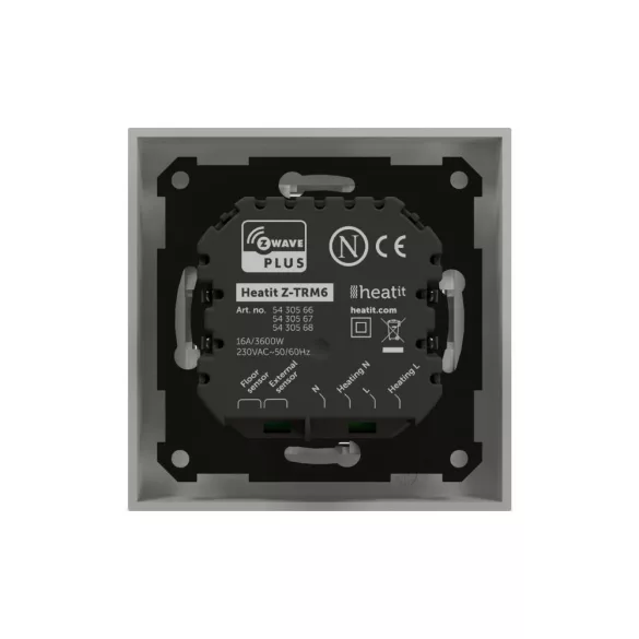 HeatIt Z-TRM6 RAL 9003 – termosztát, Z-Wave, fehér