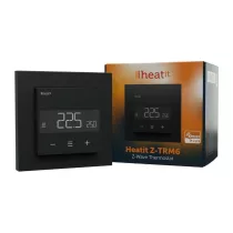 HeatIt Z-TRM6 RAL 9003 – termosztát, Z-Wave, matt fekete