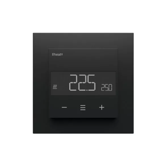 HeatIt Z-TRM6 RAL 9003 – termosztát, Z-Wave, matt fekete