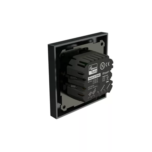 HeatIt Z-TRM6 RAL 9003 – termosztát, Z-Wave, matt fekete