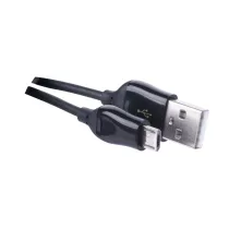 Tápkábel / adatkábel, MicroUSB, 1 méter, fekete