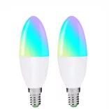 Tuya Zigbee 3.0 Led Candle Light izzó, E14 RGB+CCT 5W (1db)