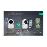 Nous W2 – PTZ forgatható IP kamera, 2MP, Tuya, Wi-Fi