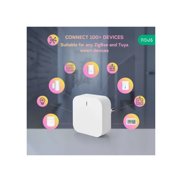 Nous E1 – Tuya Zigbee átjáró, Wi-Fi, Bluetooth, Tuya Zigbee