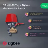 Nous LZ3 – csapelzáró motor, Tuya Zigbee