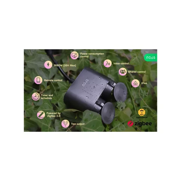 Nous A4Z – kültéri konnektor elosztó, Zigbee