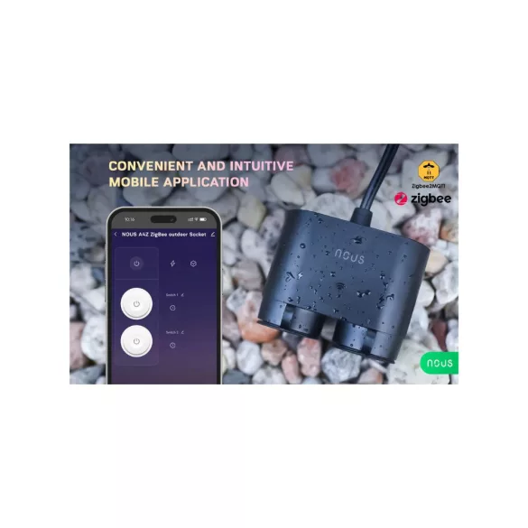 Nous A4Z – kültéri konnektor elosztó, Zigbee