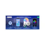 Nous P3 okos Tuya Wi-Fi RGB izzó (E27 foglalat), Matter kompatibilis (2 db)