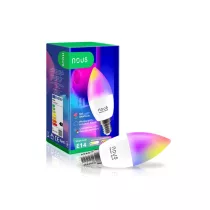 Nous P4 – E14 RGB izzó, Tuya Wi-Fi, Matter