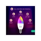 Nous P4 – E14 RGB izzó, Tuya Wi-Fi, Matter