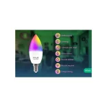 Nous P4 – E14 RGB izzó, Tuya Wi-Fi, Matter