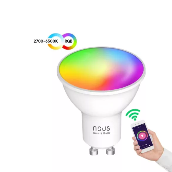 Nous P8 – GU10 RGB izzó, Tuya Wi-Fi, Matter (2 db)
