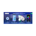 Nous P8 – GU10 RGB izzó, Tuya Wi-Fi, Matter (2 db)