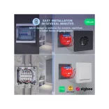 Nous B2Z – kapcsolórelé fogyasztásmérővel, Tuya Zigbee