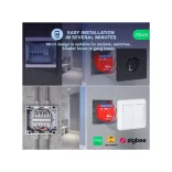 Nous B3Z – 2 áramkörös kapcsolórelé, fogyasztásmérővel, Tuya Zigbee