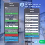 Nous D1T – DIN relémodul fogyasztásmérővel, Wi-Fi, Tasmota, Matter