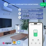 Nous D3Z – DIN relémodul fogyasztásmérővel, Tuya Zigbee