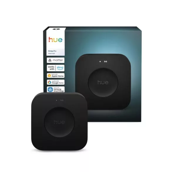 Philips Hue Bridge Pro EU – okos­otthon központi egység Philips Hue világítási rendszerhez, Wi-Fi, Bluetooth, Zigbee, Matter