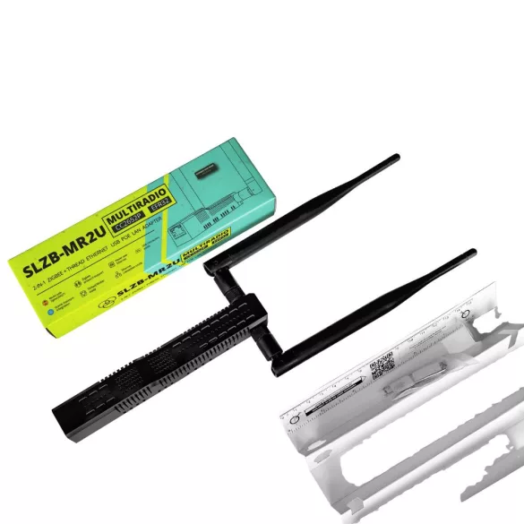 SMLIGHT SLZB-MR2U – Zigbee, Matter over Thread, Ethernet, PoE, USB, Wi-Fi adapter, fekete (CC2652P + EFR32MG21)