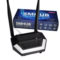   SMLIGHT SMHUB Premium  –  Multi-Radio Smart Home Hub, Zigbee, Thread, Wi-Fi, Bluetooth, Z-Wave, 4G/LTE, IR, Ethernet, Matter átjáró, fekete, (P10+MG24)