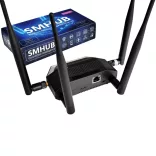 SMLIGHT SMHUB Premium  –  Multi-Radio Smart Home Hub, Zigbee, Thread, Wi-Fi, Bluetooth, Z-Wave, 4G/LTE, IR, Ethernet, Matter átjáró, fekete, (P10+MG24)