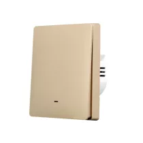   SmartWise B61 UNI Wi-Fi + eWeLink-Remote, 1 áramkörös, gombos villanykapcsoló, arany színű