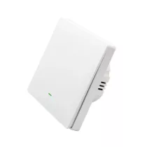   SmartWise B61 UNI Wi-Fi + eWeLink-Remote, 1 áramkörös, gombos villanykapcsoló, fehér
