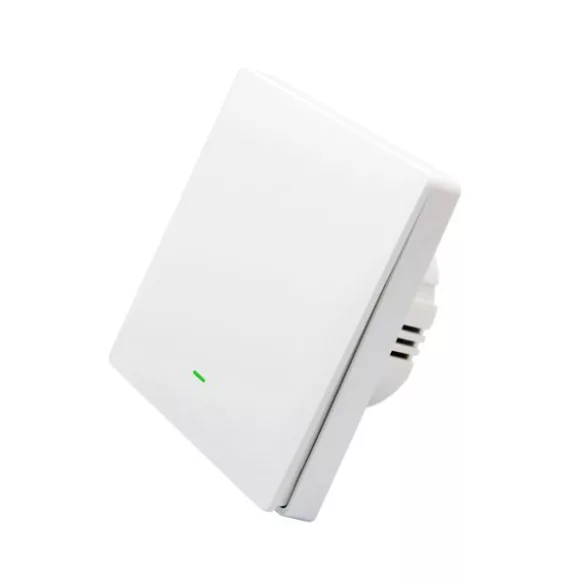 SmartWise B61 UNI Wi-Fi + eWeLink-Remote, 1 áramkörös, gombos villanykapcsoló, fehér