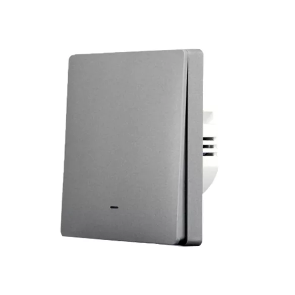 SmartWise B61 UNI Zigbee 3.0 + RF, 1 áramkörös, gombos villanykapcsoló, szürke