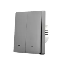   SmartWise B62 UNI Zigbee 3.0 + RF, 2 áramkörös, gombos villanykapcsoló, szürke