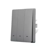   SmartWise B63 UNI Wi-Fi + eWeLink-Remote, 3 áramkörös, gombos villanykapcsoló, szürke