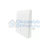 SmartWise BRFW1 1 gombos vezeték nélküli, RF fali kapcsoló, fehér