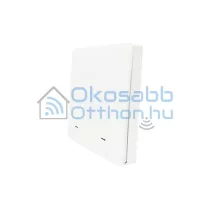   SmartWise BRFW2 2 gombos vezeték nélküli, RF fali kapcsoló, fehér