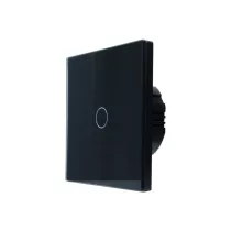   SmartWise T61 UNI Wi-Fi + eWeLink-Remote, 1 áramkörös, érintőkapcsoló, fekete üveg előlappal