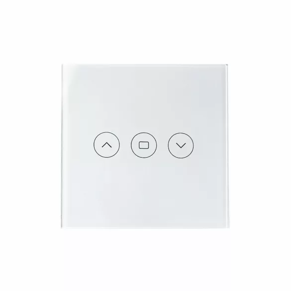 SmartWise érintős redőnykapcsoló, Wi-Fi, fehér