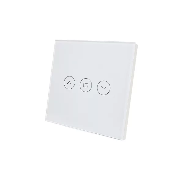 SmartWise érintős redőnykapcsoló, Wi-Fi, fehér