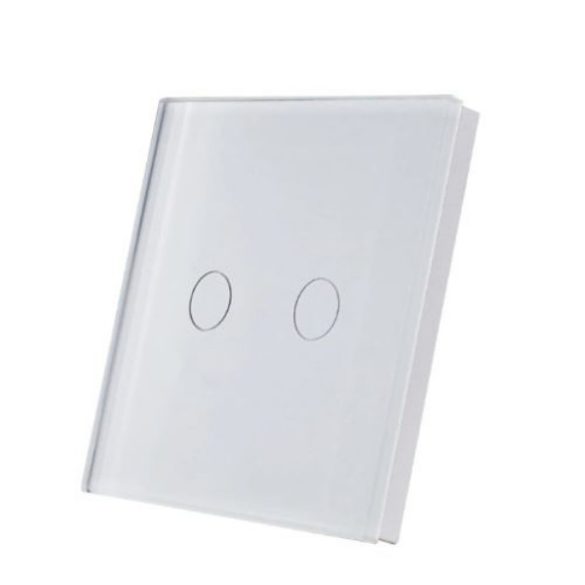 SmartWise TEREM2W – 2 gombos, vezeték nélküli kapcsoló, eWeLink-Remote, fehér