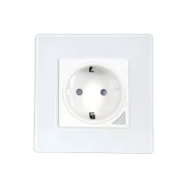   SmartWise S1PMW fogyasztásmérős Wi-Fi-s okos konnektor aljzat, eWeLink app-os, üveg előlappal