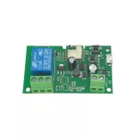 SmartWise 5V-32V egy áramkörös, Wi-Fi+Bluetooth NO/NC okosrelé
