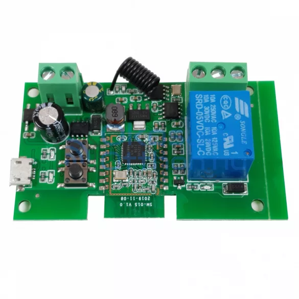 SmartWise 1 áramkörös eWeLink relé, 5V-32V AC/DC, Zigbee, RF