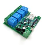 SmartWise 4 áromkörös eWeLink relé, 5V-32V AC/DC, Zigbee, RF