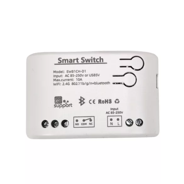 SmartWise 1 áramkörös eWeLink relé, 85V-250V AC, Wi-Fi, eWeLink-Remote