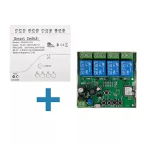   SmartWise 4 áramkörös eWeLink relé, 85V-250V AC, Wi-Fi, eWeLink-Remote