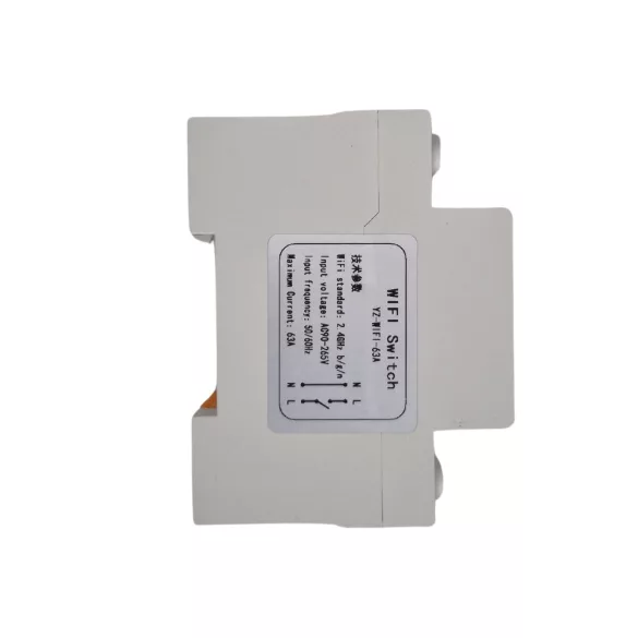 SmartWise DIN-63A – 1 áramkörös eWeLink relé, DIN, fogyasztásmérés, Wi-Fi, eWeLink-Remote