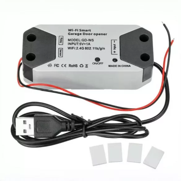 SmartWise garázskapu / kapunyitó okosvezérlés (R2) - állapot-szenzorral, Wi-Fi