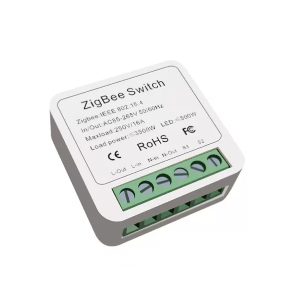 SmartWise Mini ZB – 1 áramkörös relé, Zigbee 3.0