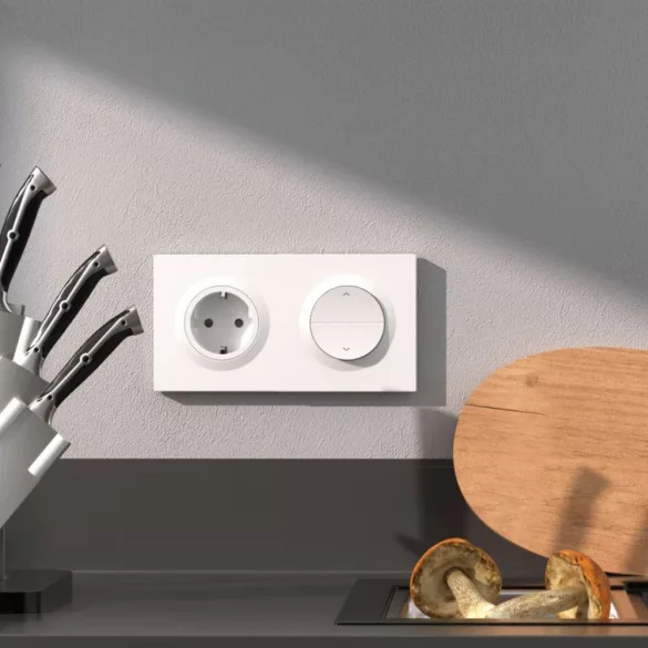 Sonoff EF2G, kettes keret ERBS, E1GS és E1GSL kapcsolókhoz, fehér