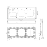 Sonoff hármas sorolókeret M5-80 villanykapcsolókhoz, szürke