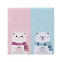   Sonoff TX Ultimate T5-2C – 2 gombos villanykapcsolóhoz rajzfilm mintás előlap